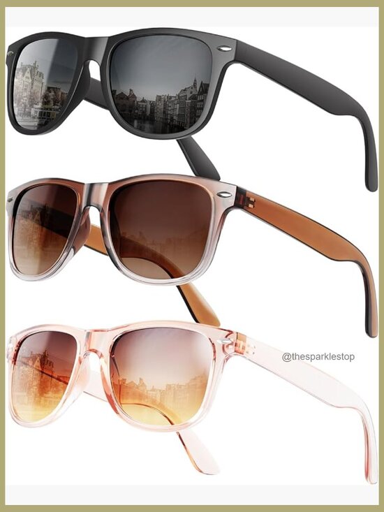 Polarized UV400 Protection Sunglasses, Square Frame, Lightweight main image 5